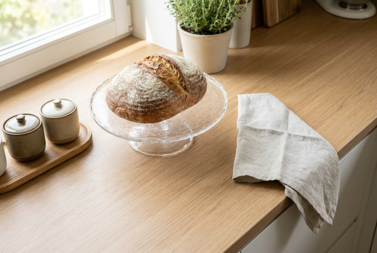 Metoda eficientă pentru păstrarea produselor de patiserie pe platouri de sticlă
