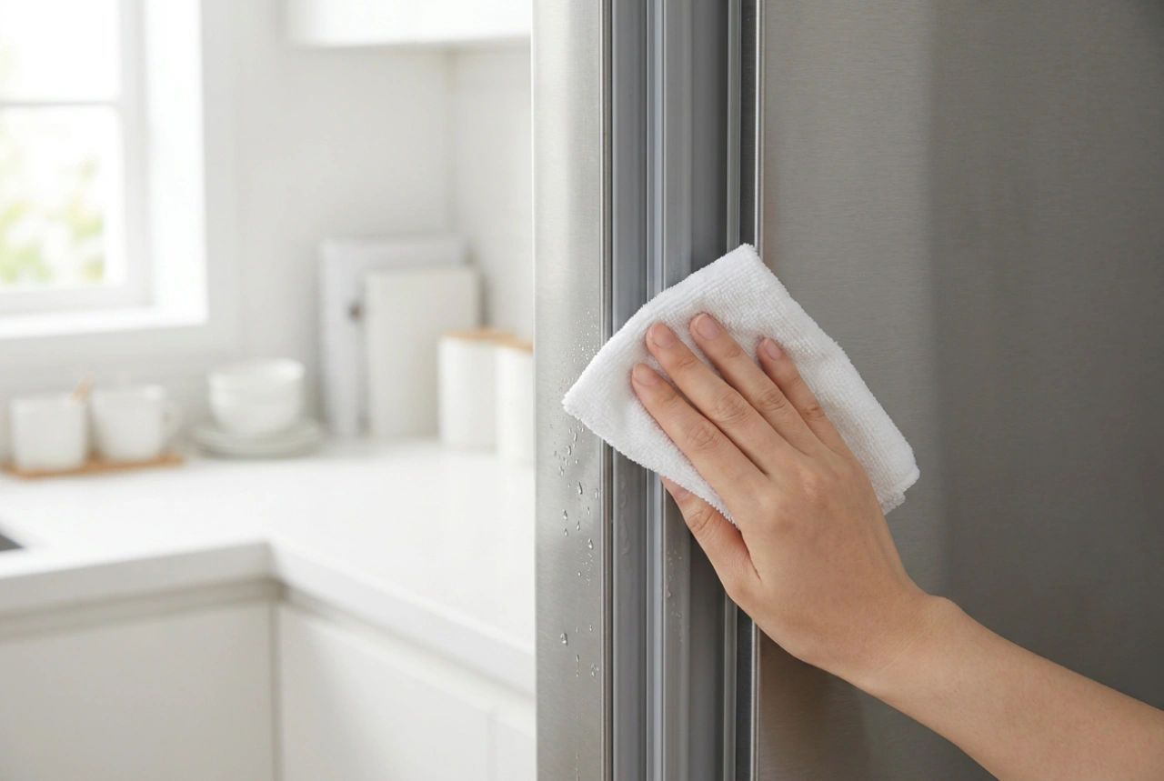 Cum se curăță corect garniturile unui frigider încorporat