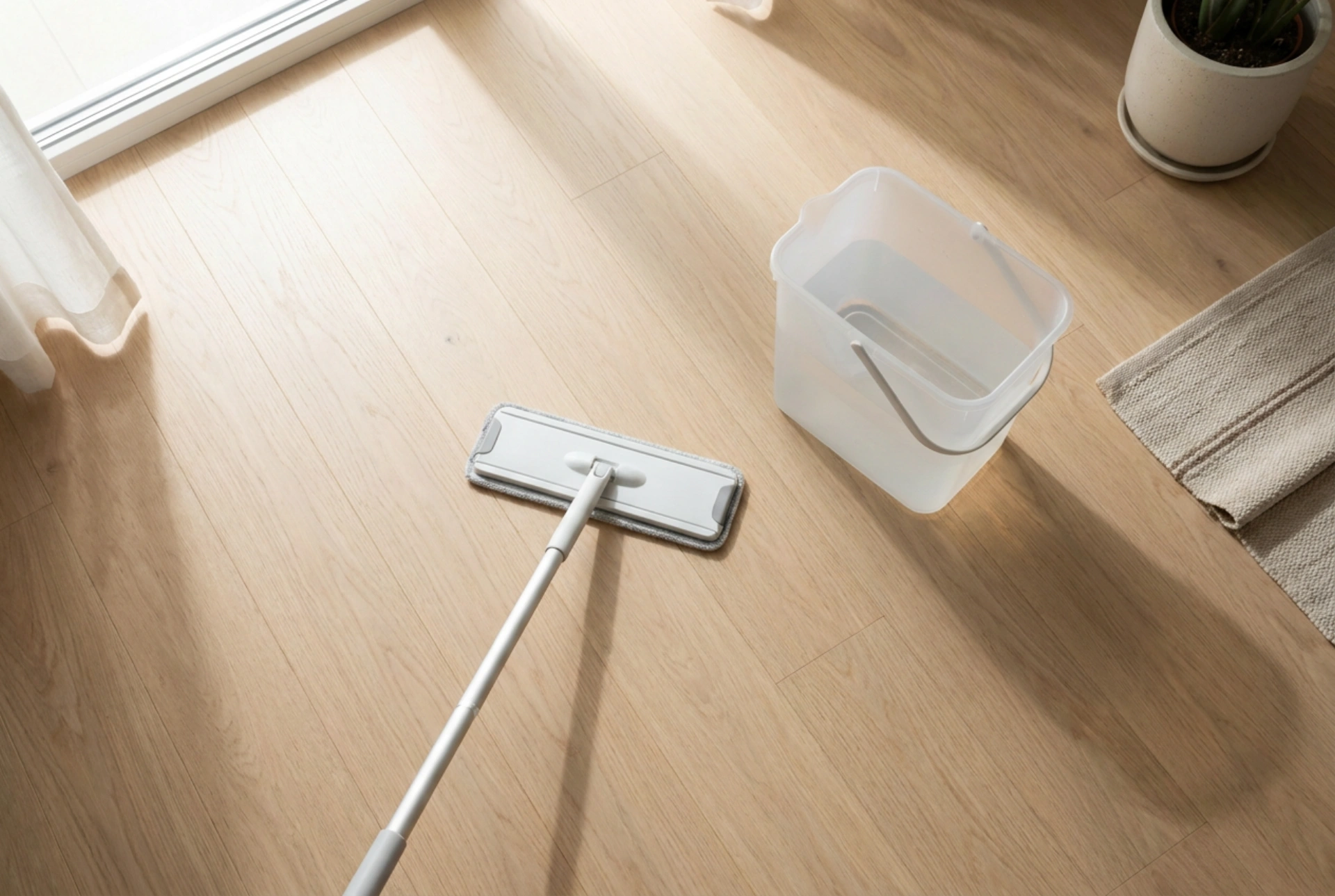 Cum să speli eficient podelele cu un mop compact în apartamente mici