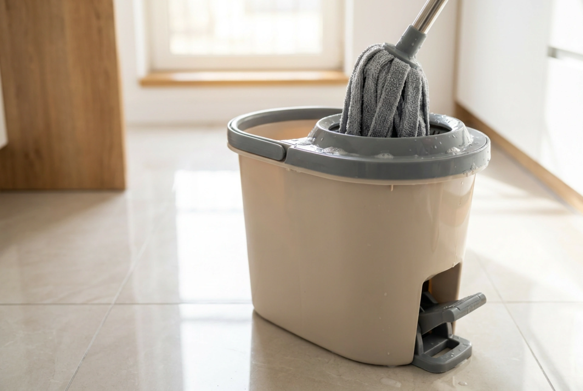 De ce găleata de mop cu storcător ajută la reducerea urmelor