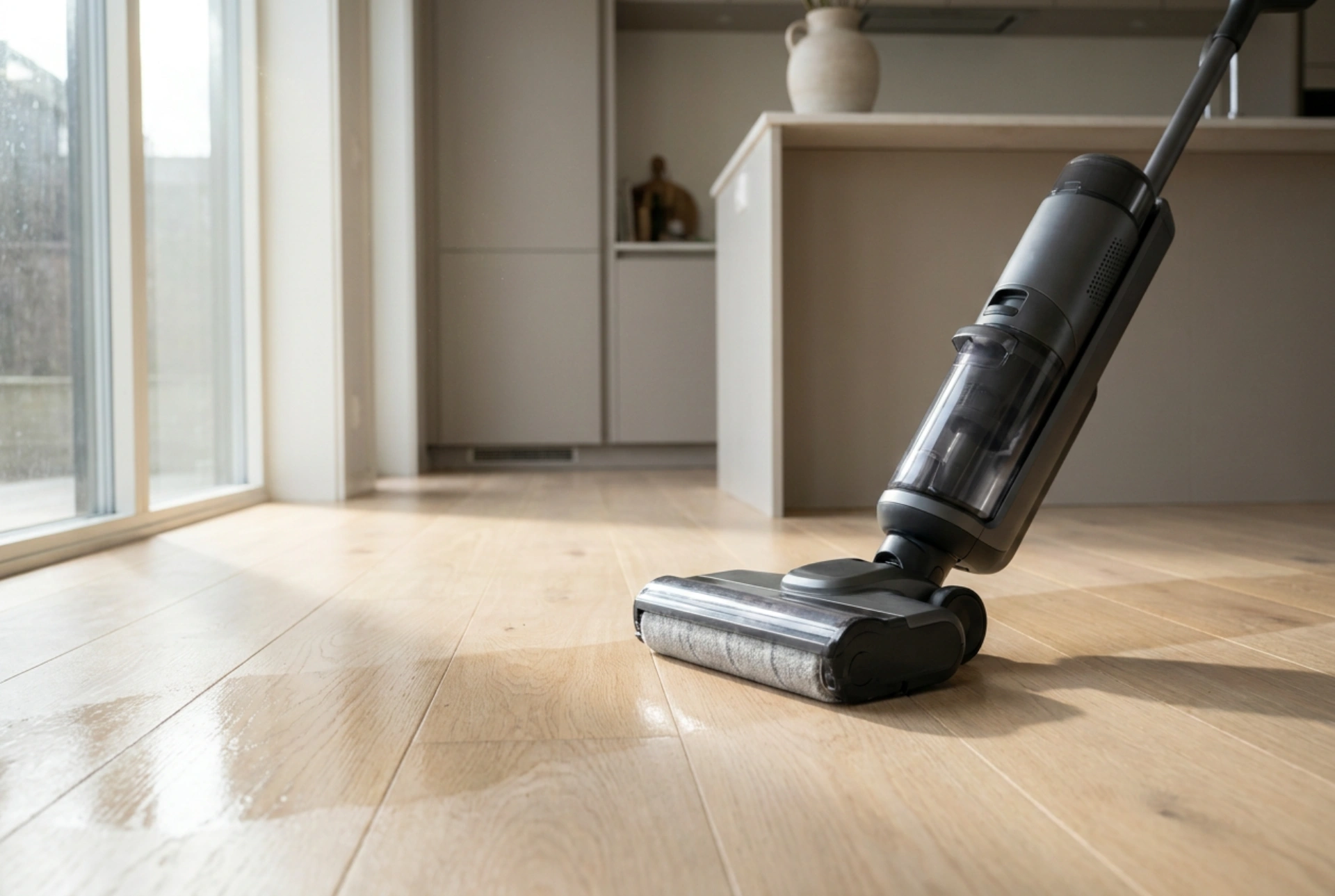 Cum să cureți fără urme cu un aspirator vertical cu mop