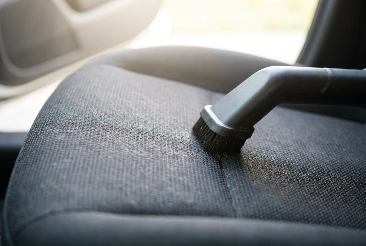 Curățarea scaunelor auto cu aspiratorul fără umiditate excesivă