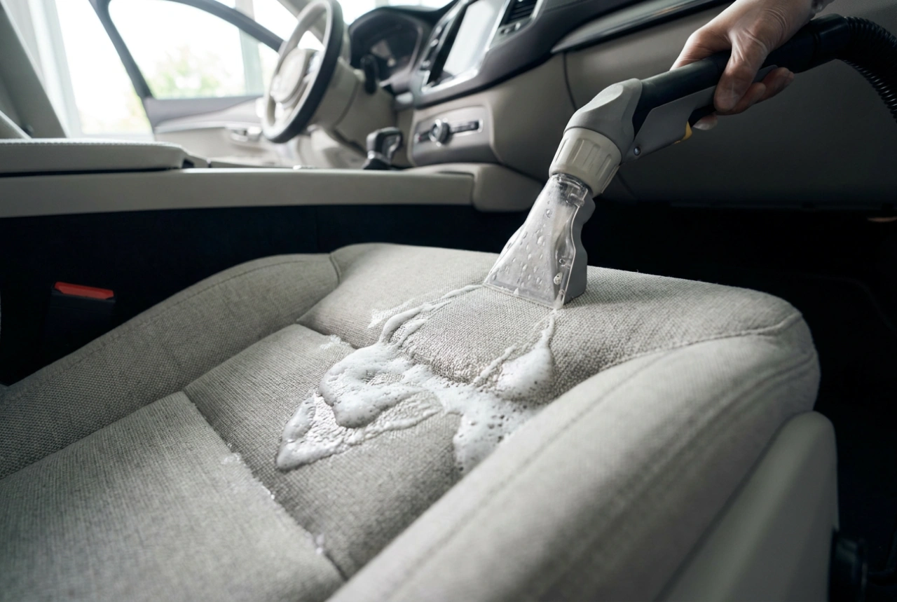 Cum se curăță tapițeria auto cu un aspirator cu injecție-extracție