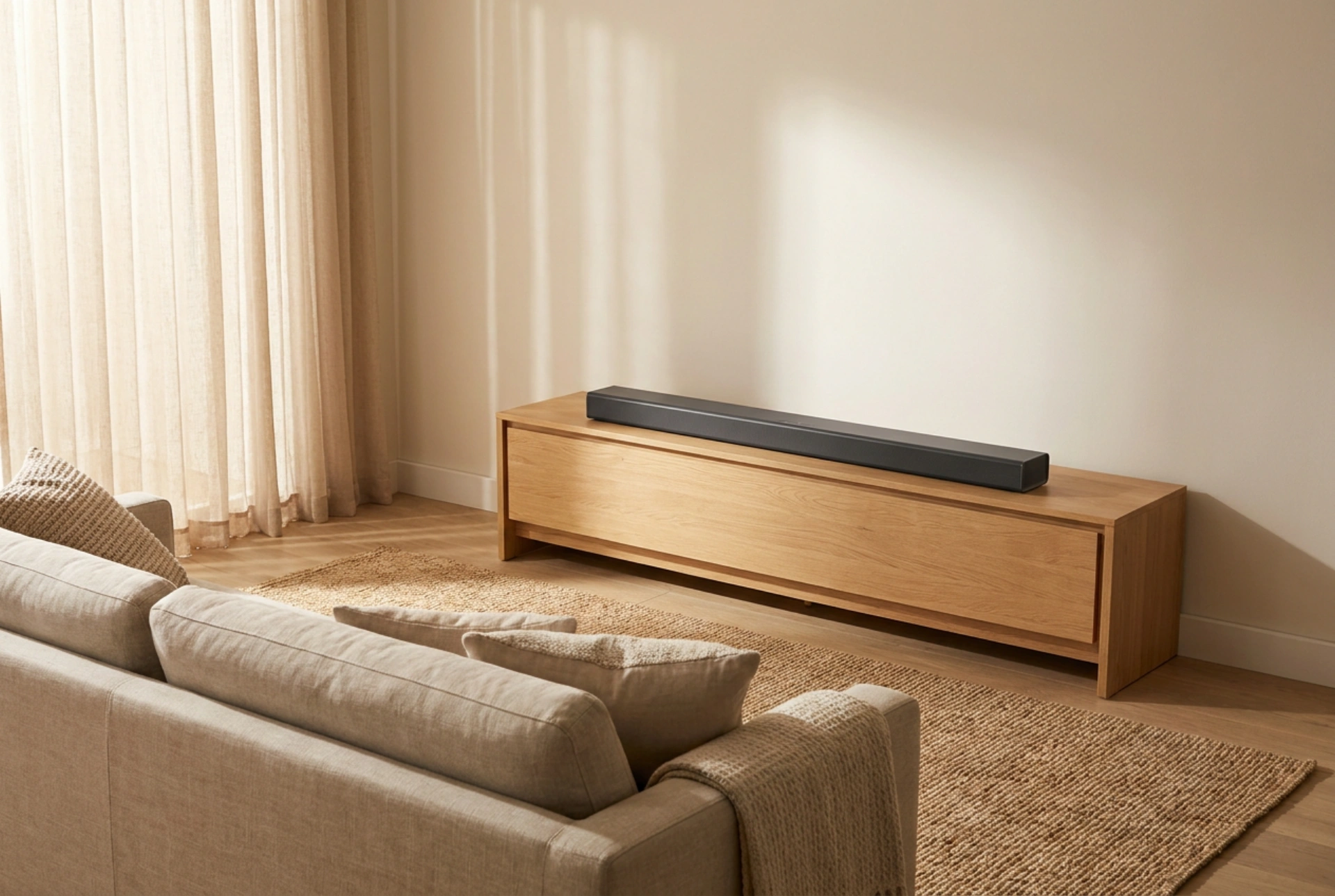 Când este potrivit un soundbar cu subwoofer încorporat în apartament