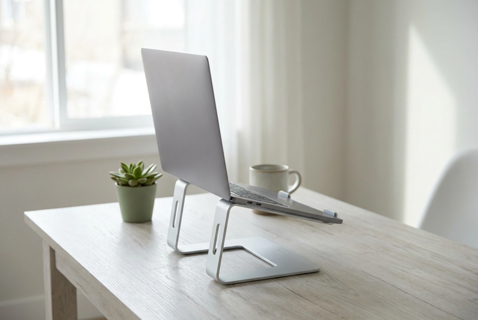 Cum să reglezi corect un suport de laptop pentru un spațiu de lucru ergonomic