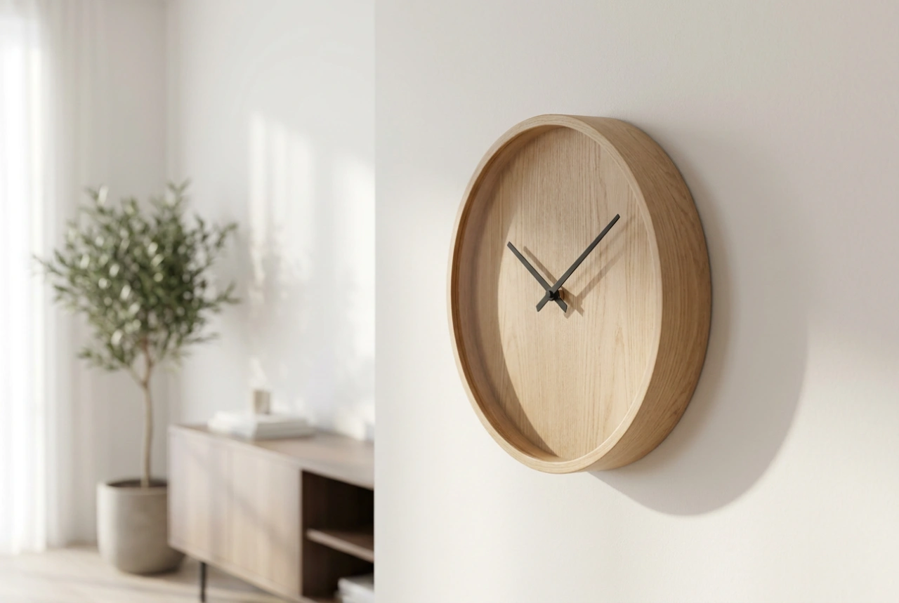 Cum să alegi un ceas de perete din lemn pentru un interior modern