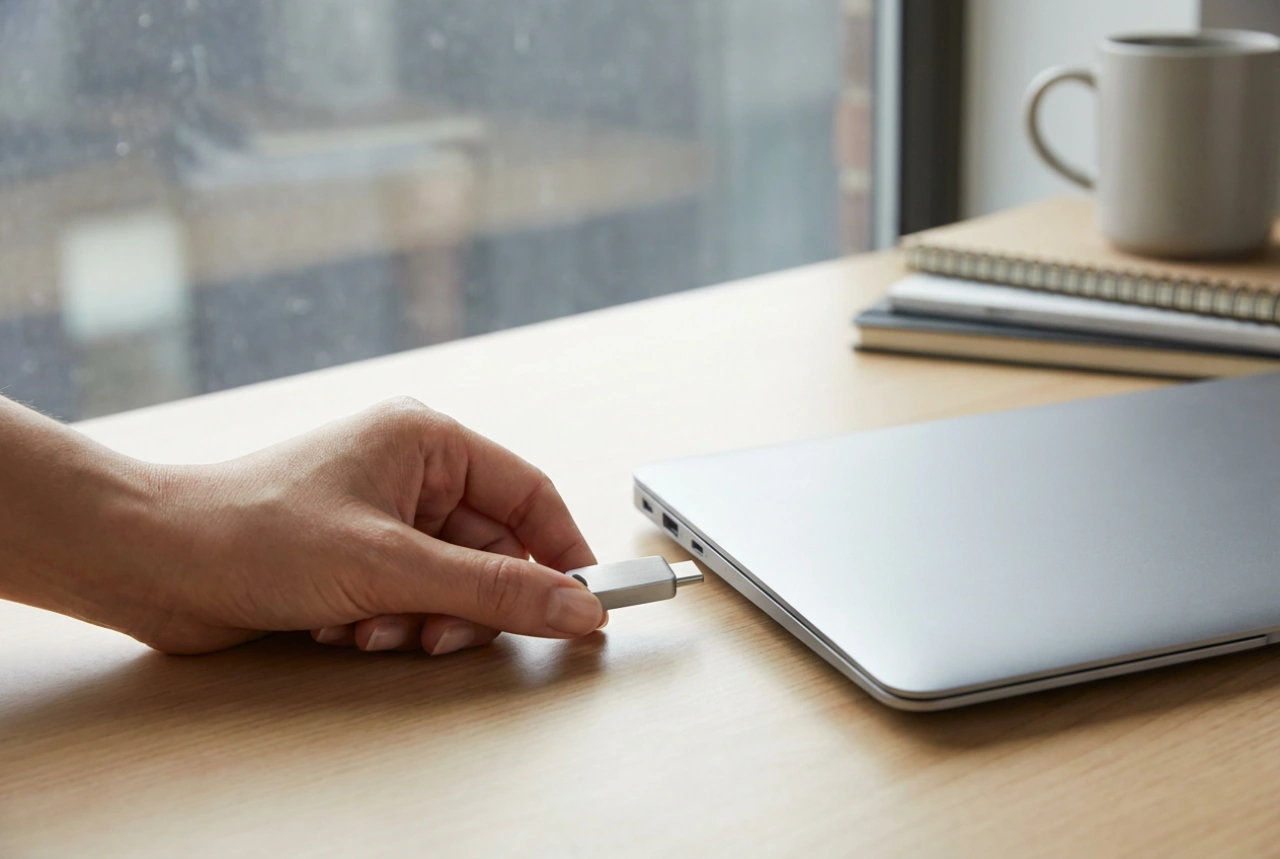 Cum să folosești un mini pendrive USB-C pentru transferul rapid de fișiere