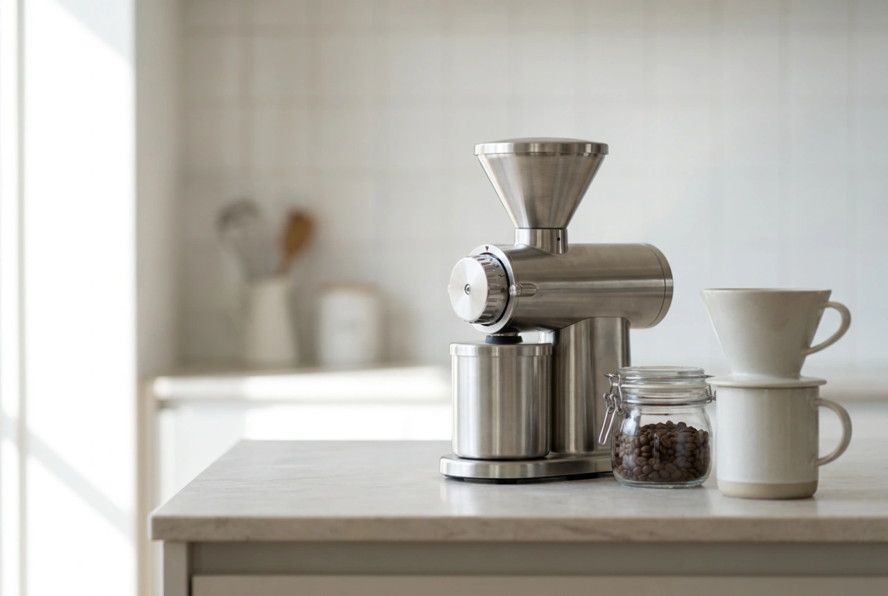 Cum se curăță o cafetieră cu filtru și râșniță cu discuri