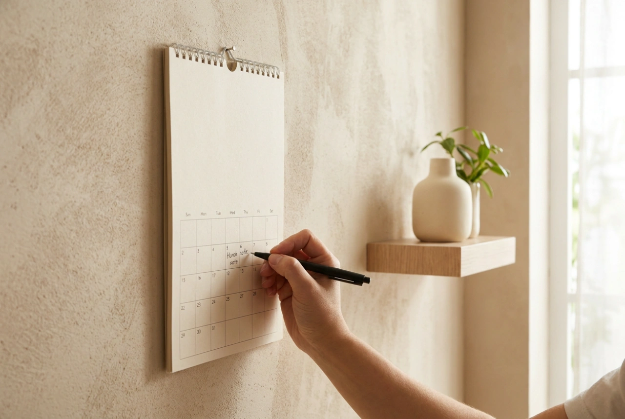 Cum să organizezi un calendar de perete pentru a gestiona eficient programul familiei