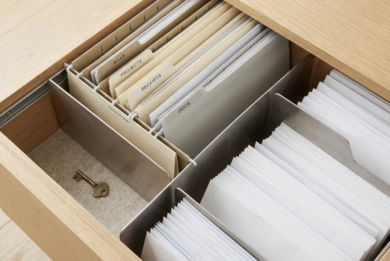 Cum se organizează documentele în dulapurile de birou securizate cu cheie