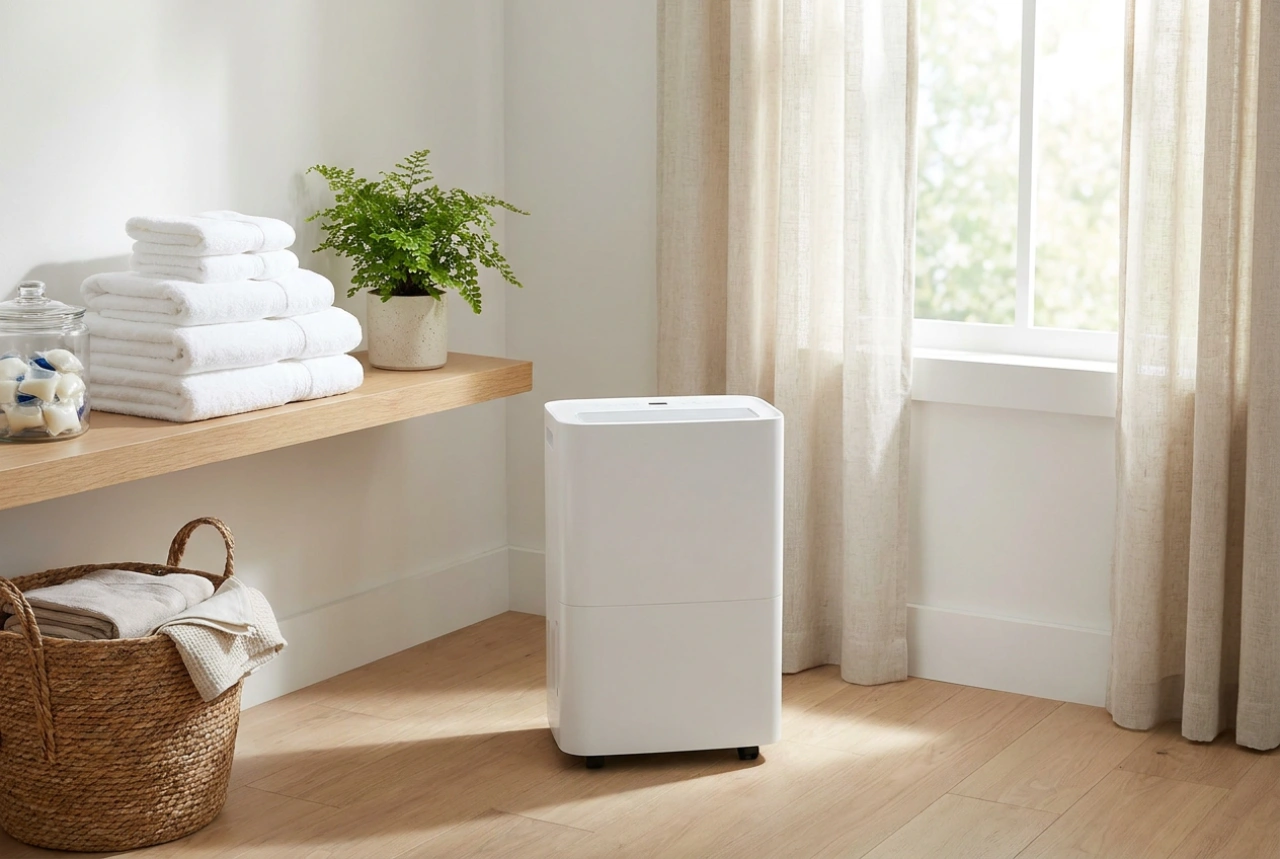 Cum se folosește corect dezumidificatorul în apartament după spălatul rufelor și gătit