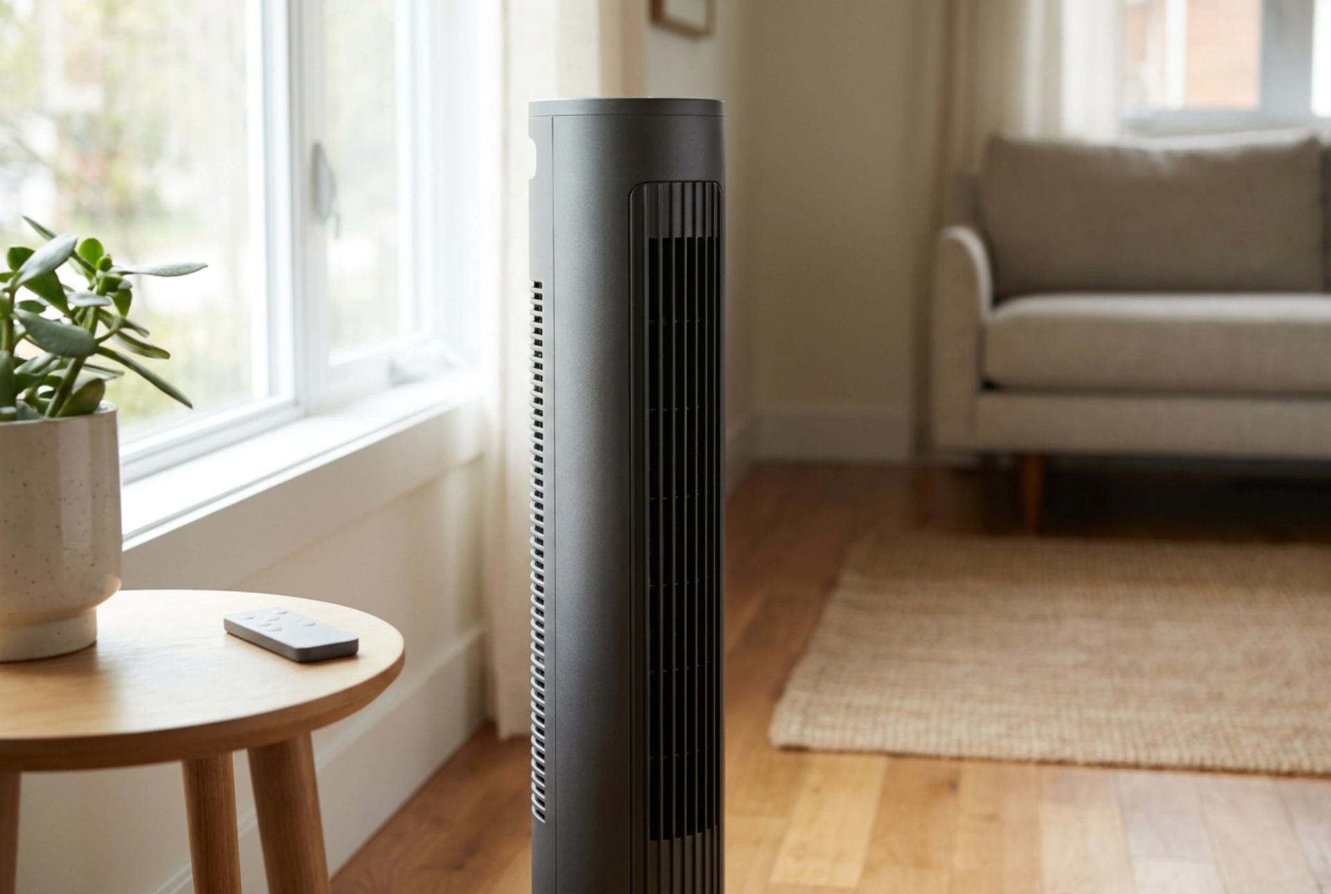 Cum să folosești în siguranță un ventilator turn cu telecomandă în locuință