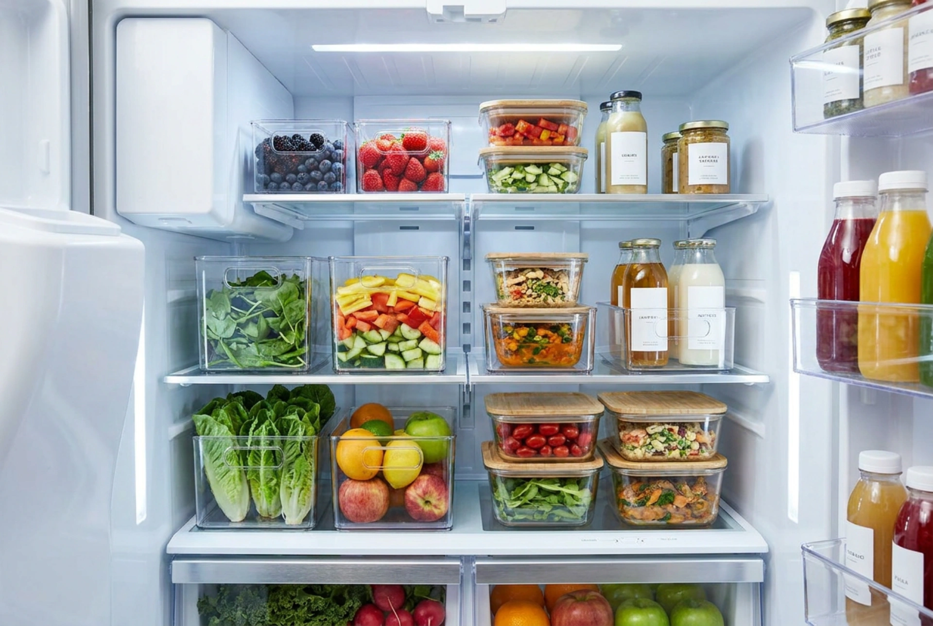 Cum să organizezi eficient alimentele într-un frigider mic cu congelator