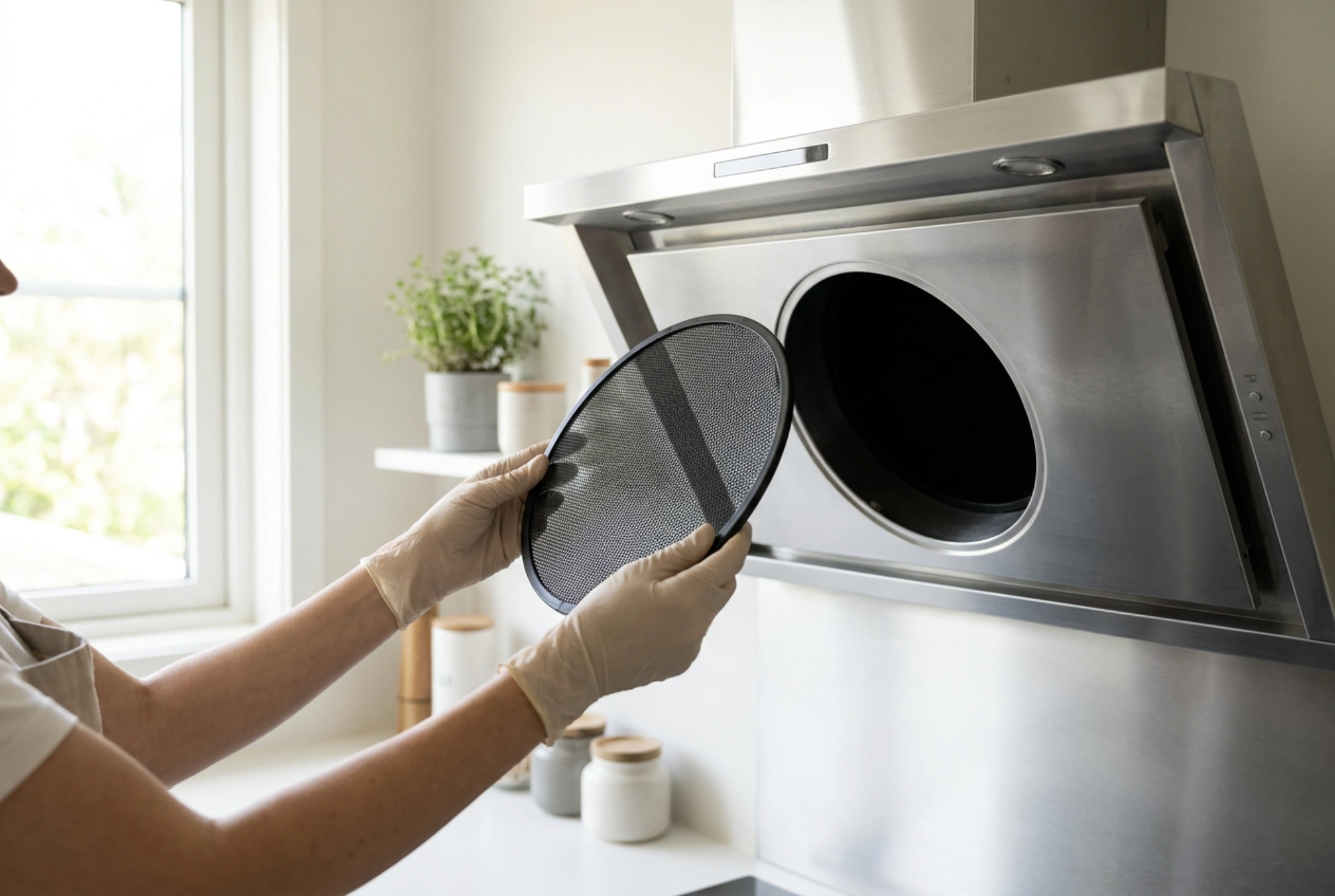 Hota cu filtru de carbon și semnele care arată că filtrul trebuie înlocuit